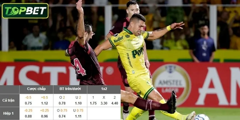 Ty Le Keo Chi Tiet Cua Cua Tran Lanus Vs Mirassol